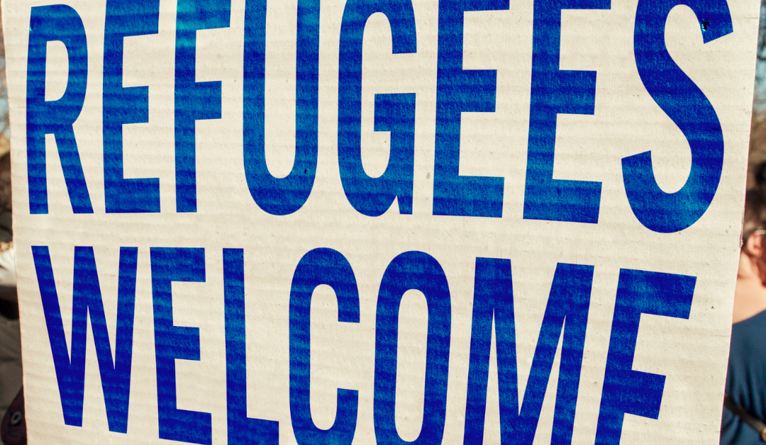 Refugees Welcome sign