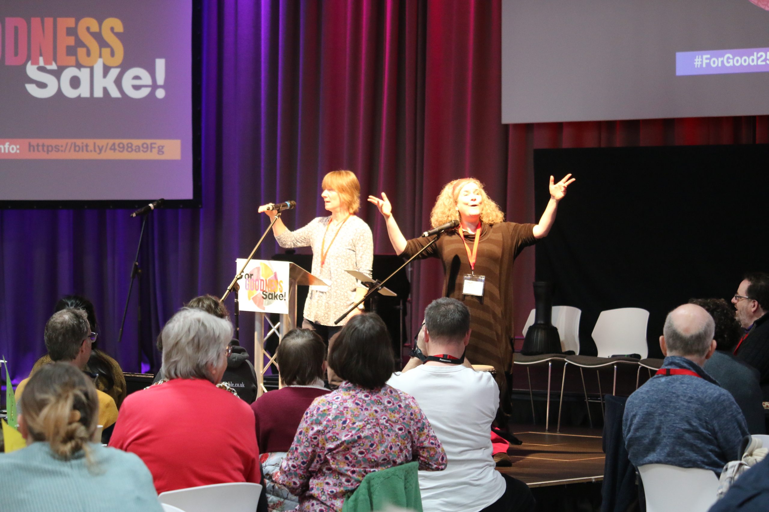 Worship at ForGood25 with the Wild Goose Resource Group (Jane Bentley and Jo Love)