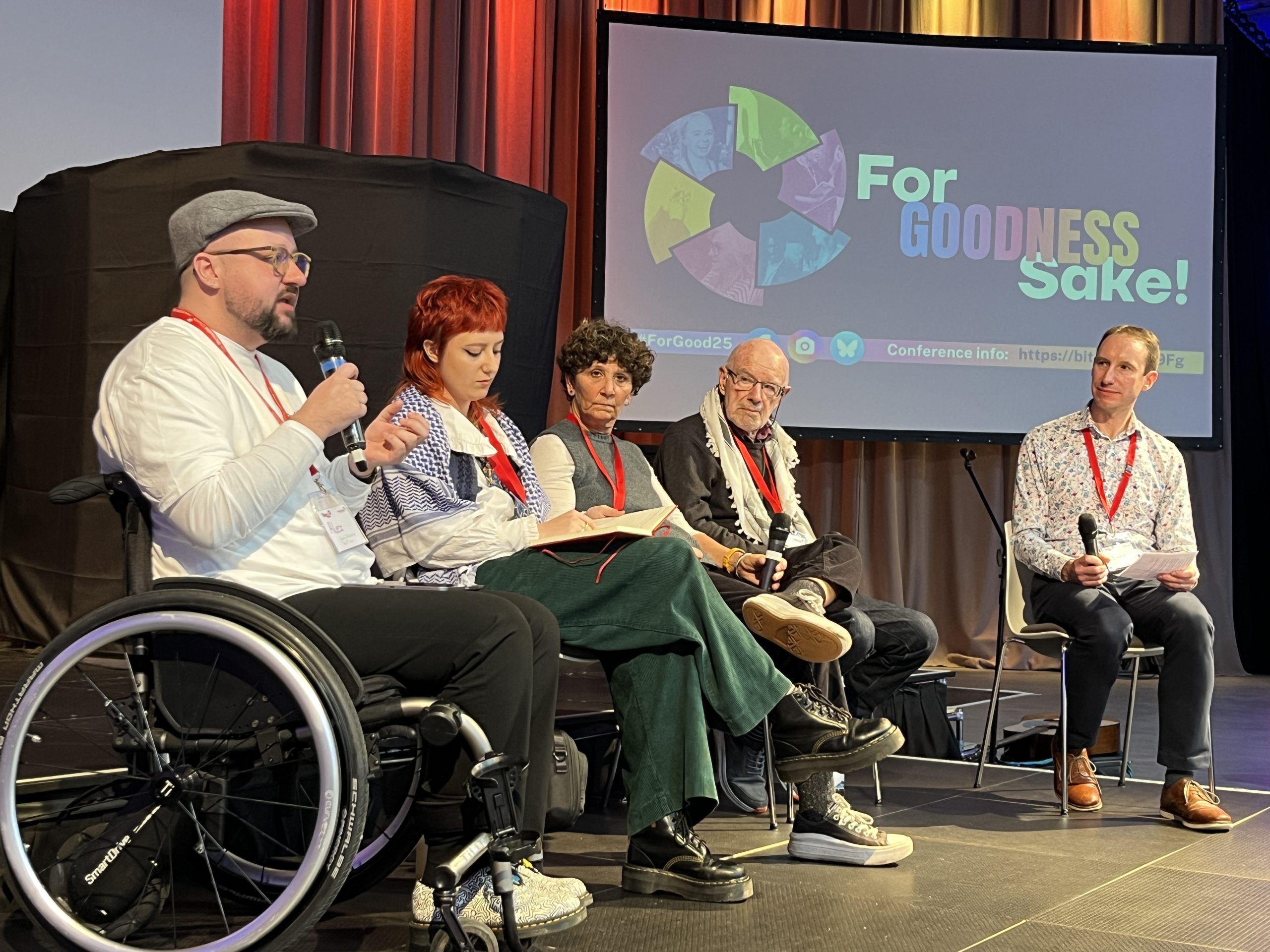 Panellists at ForGood25 (Photo by Steve Walker)