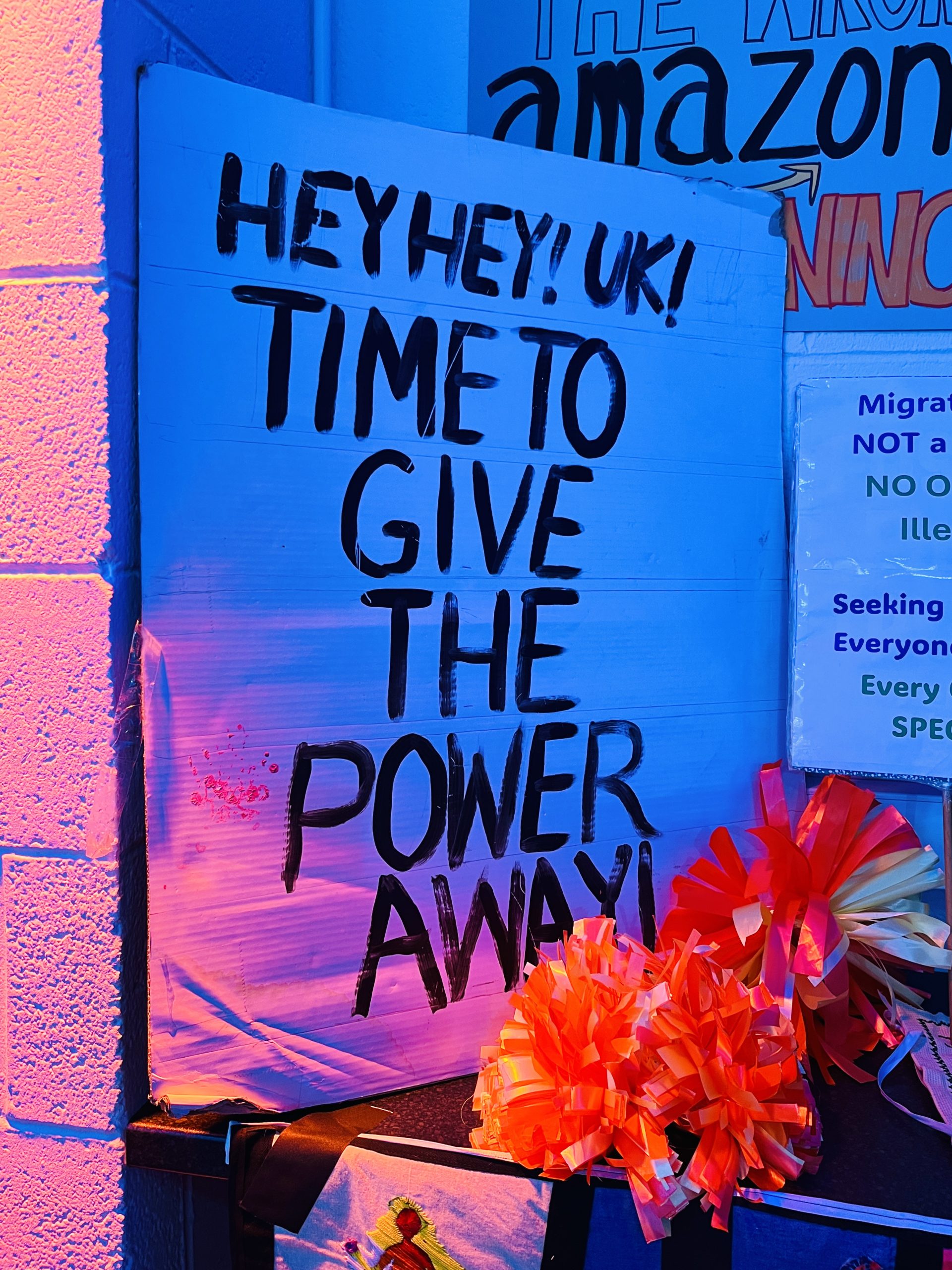 Protest sign at ForGood25 (Photo by Steve Walker)