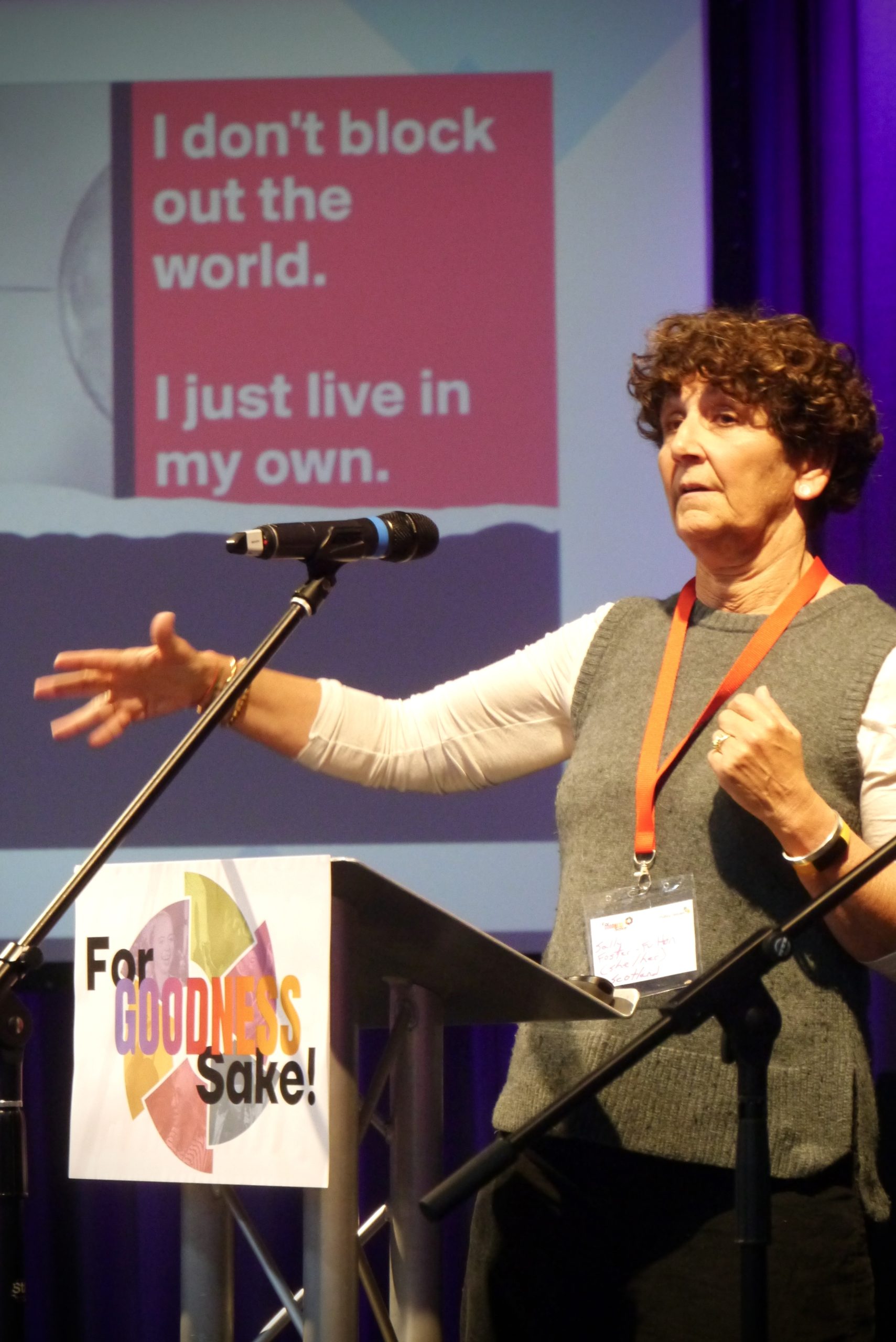 The Very Revd Sally Foster-Fulton speaking at ForGood25