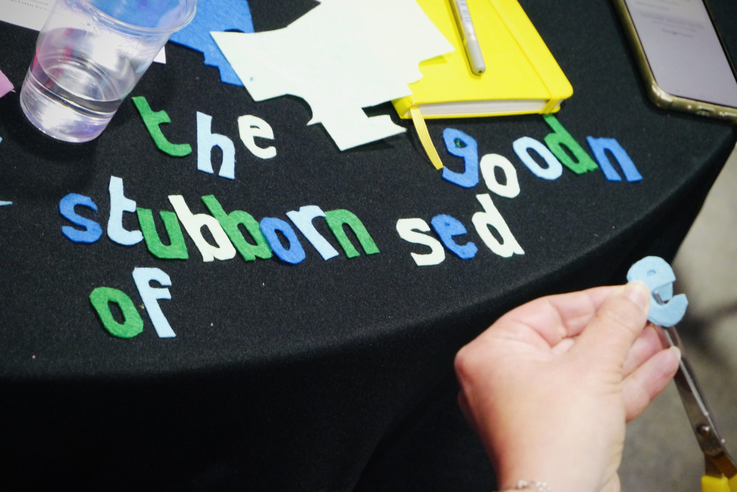 Craftivism at ForGood25 (Photo by Steve Walker)
