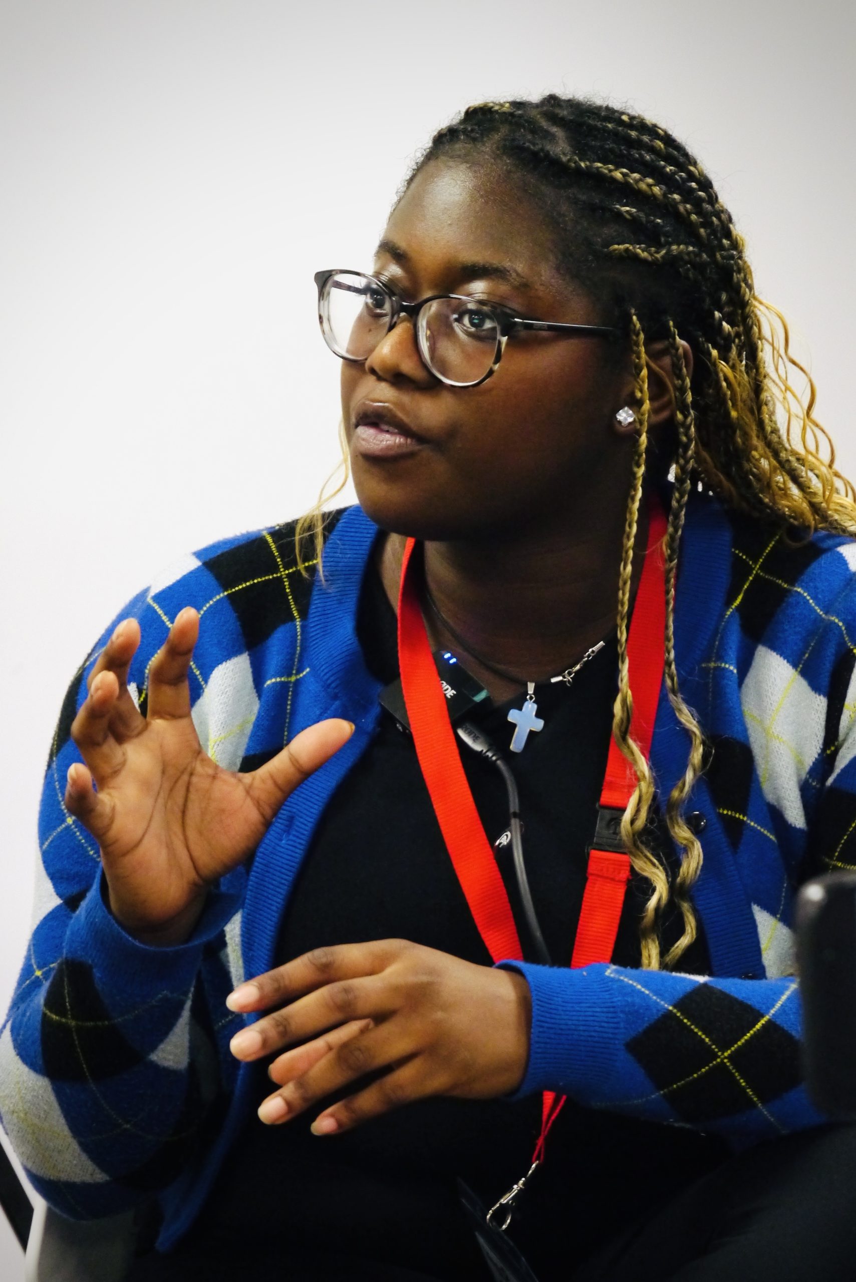 Volunteer Christine Ntim at ForGood25 (Photo by Steve Walker)