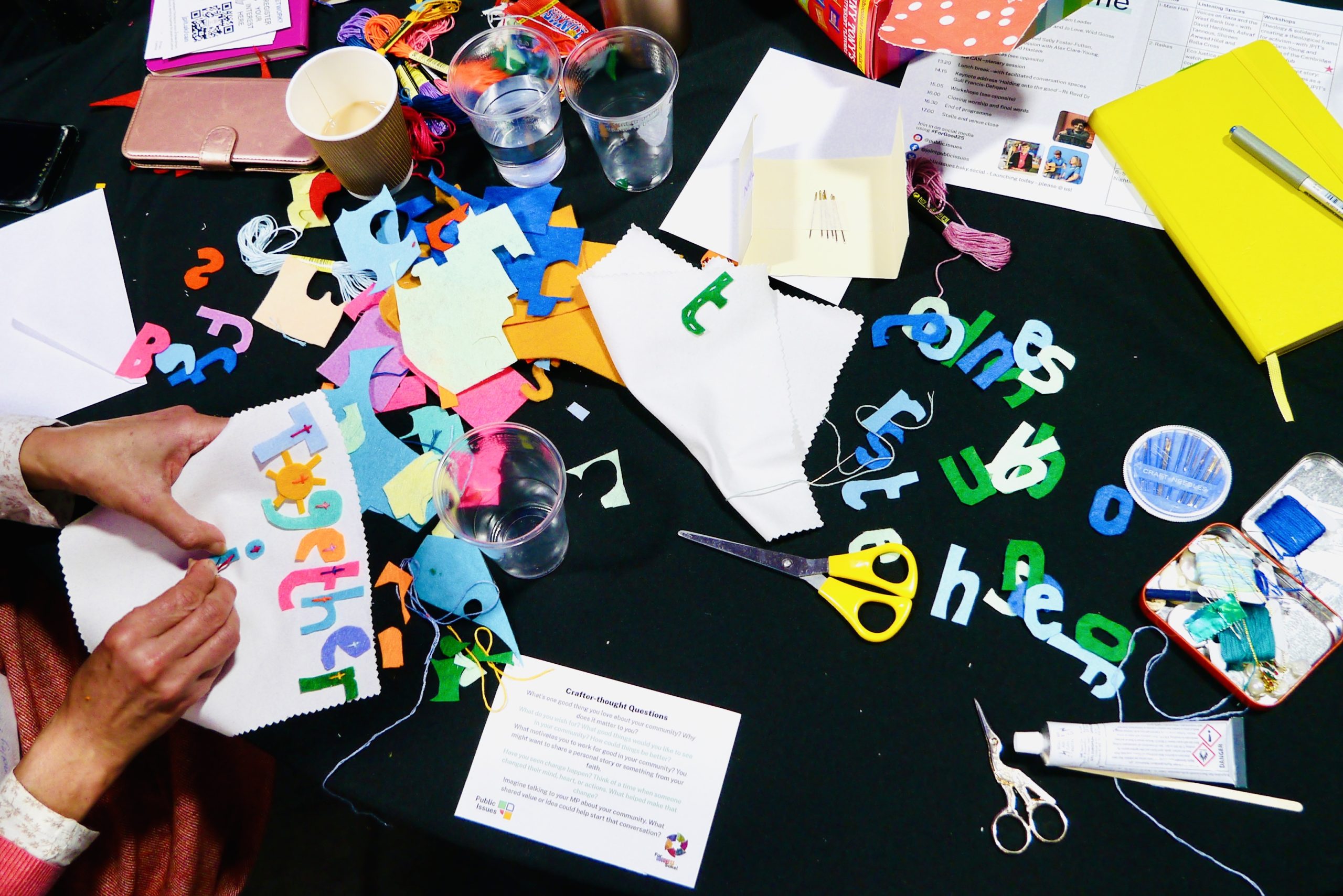Craftivism at ForGood25 (Photo by Steve Walker)