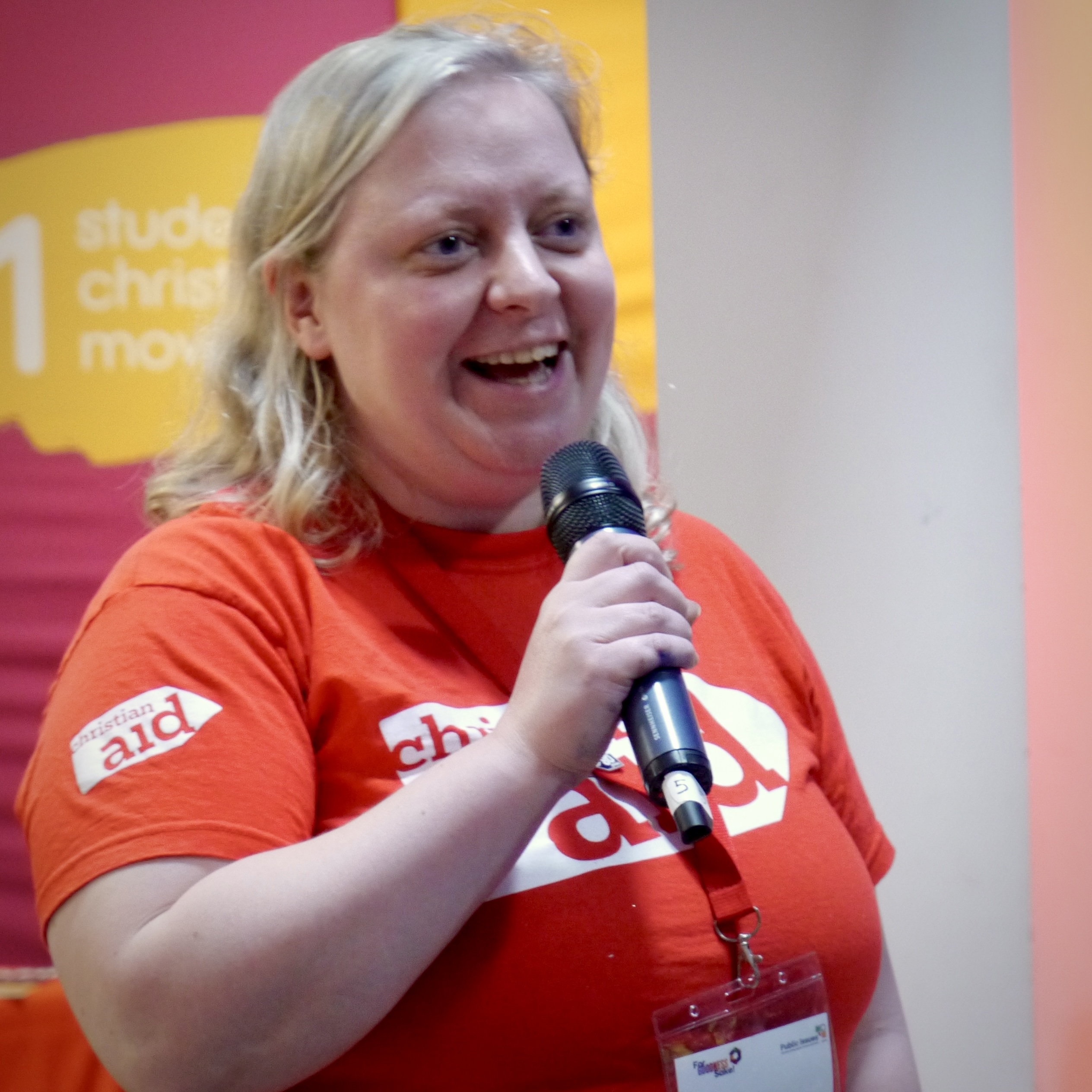 Christian Aid's Frances Clemson at ForGood25 (Photo by Steve Walker)